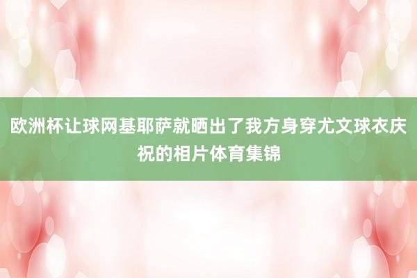 欧洲杯让球网基耶萨就晒出了我方身穿尤文球衣庆祝的相片体育集锦