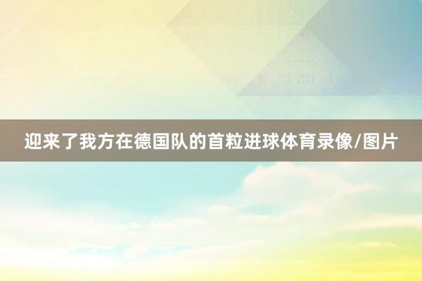 迎来了我方在德国队的首粒进球体育录像/图片